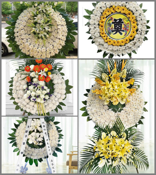 山西运城夏县埝掌镇探马沟村花圈速递